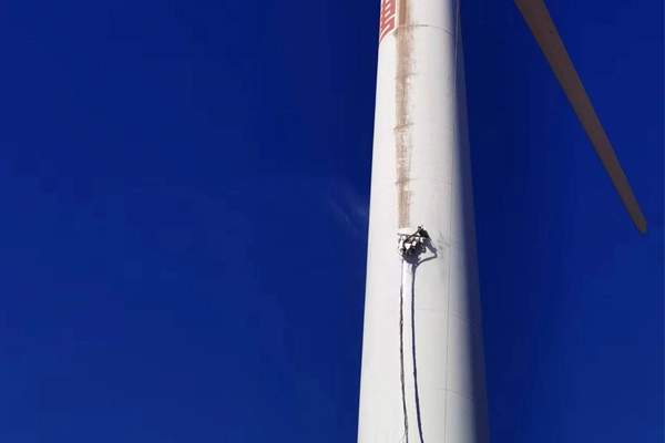 Wind Turbine Towers Blasting & Painting Robot