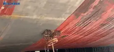 AKA Robotics Robot is Removing Rust from the Outer Surface of the Ship